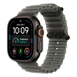 Apple Watch Series Ultra 4 49mm 2026 Black Titanium + Ocean Band Translucent Black